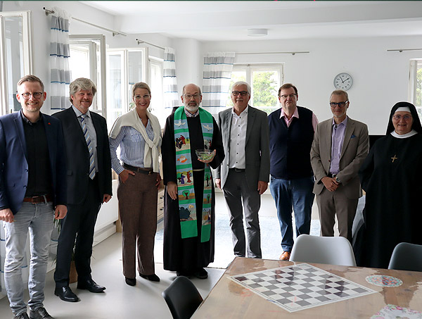 Maik Hollstein, SMF, Johannes Erbertseder, SLW, Marianne Lüddeckens, Sternstunden, Präses Br. Marinus Parzinger, Bürgermeister Manfred Hammer, Josef Bauer, Caritas, Stefan Geiß, Jugendamt, Priorin M. Helene Binder