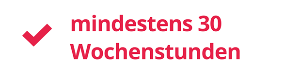 mindestens 30 Wochenstunden