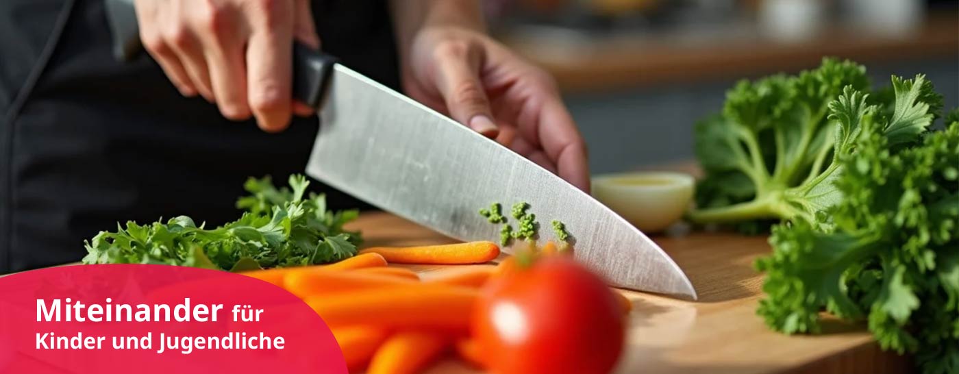 Schneidebrett mit Gemüse