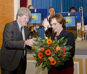 Schirmherrin Staatsministerin Emilia Müller und SLW Vorstand Johannes Erbertseder