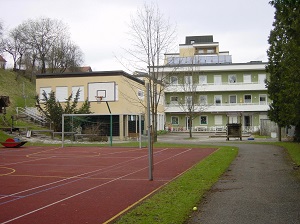 Blick auf das Gelände von St. Josef Traunstein