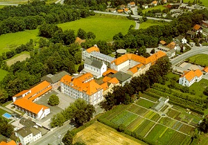 Luftbildaufnahme Generalsanierung Franziskushaus Altötting